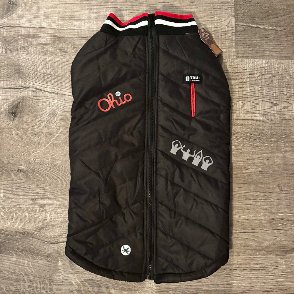 ⭕️🏈🏟 Ohio State Dog Jacket NWT